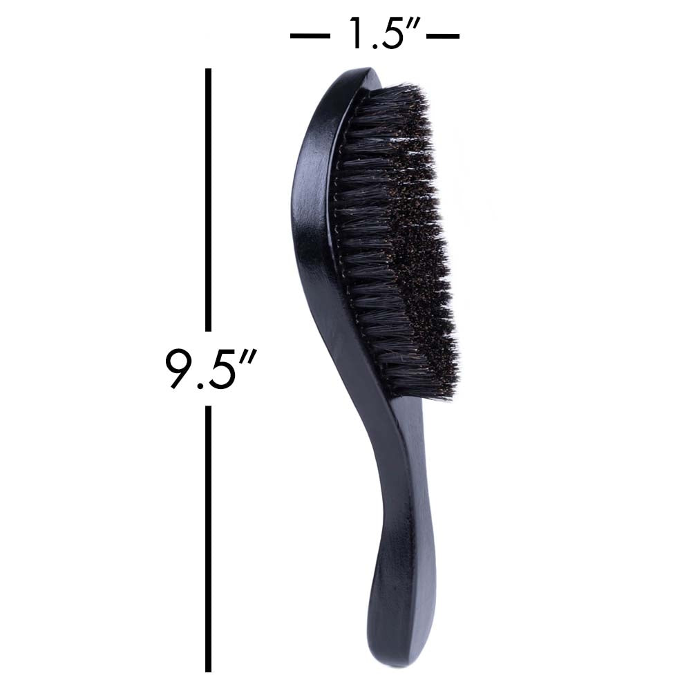 Zeus Handle Hair Brush, Beech Wood & 100% Boar Bristle dimensions