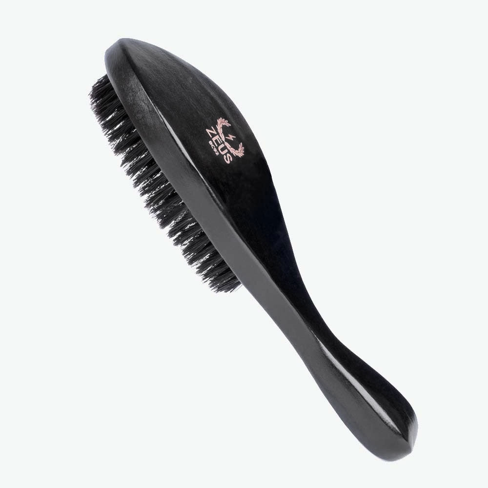 Zeus Handle Hair Brush, Beech Wood & 100% Boar Bristle- BC92