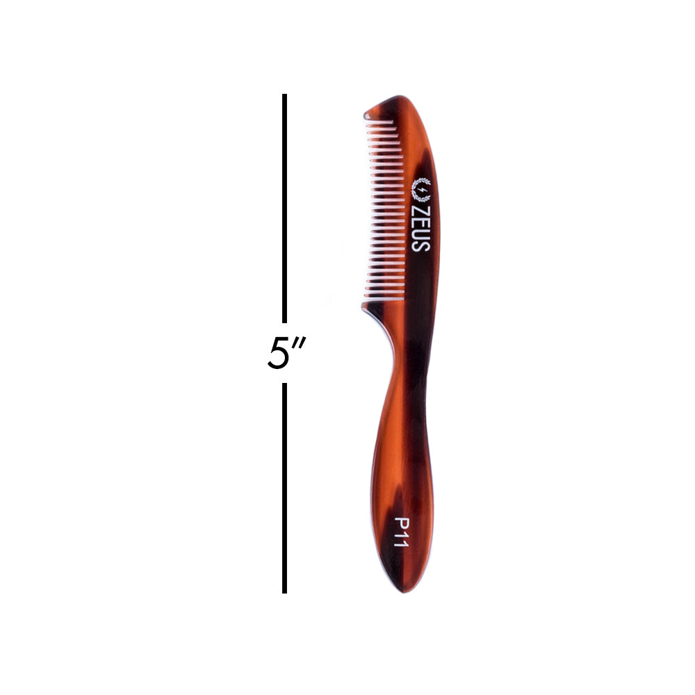 Zeus Large Mustache Comb, P11 is 5 inches long