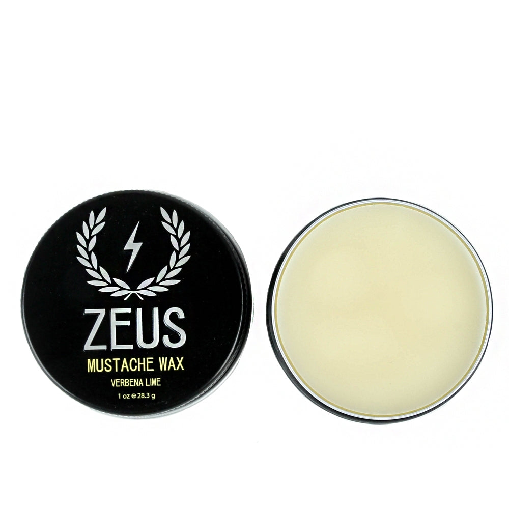 Zeus Mustache Wax and Mustache Comb Grooming Set Zeus