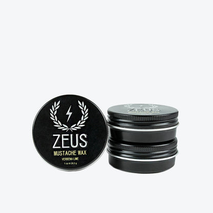Zeus Mustache Wax, Verbena Lime, 3-Pack