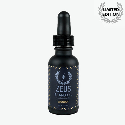Zeus Natural Beard Oil, Woodsy - Limited Edition