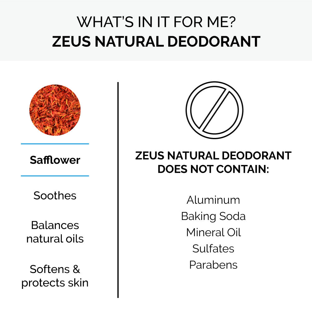 Zeus Natural Deodorant Spray 3.4 fl oz