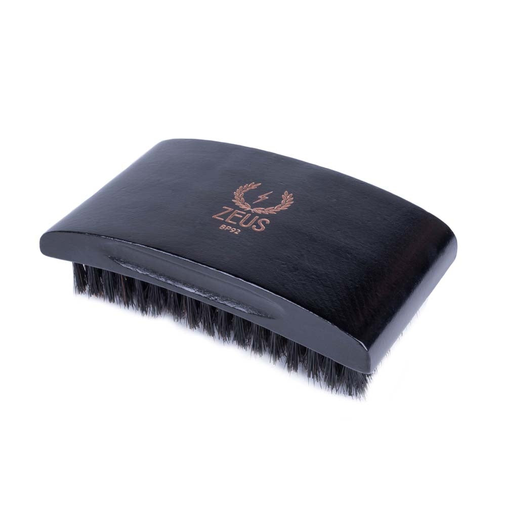 Zeus Palm Hair Brush, Beech Wood & 100% Boar Bristle - BP92, Zeus logo