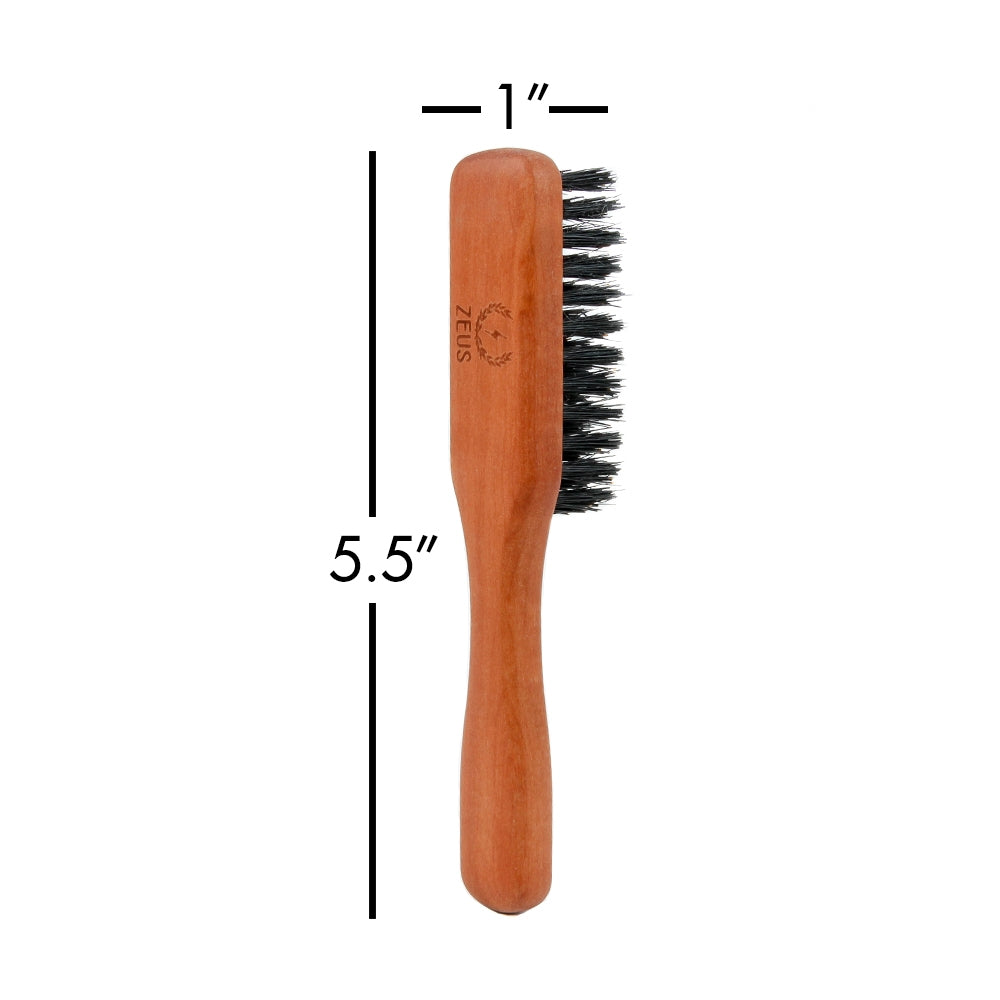 Zeus Palm Beard Brush, 100% Boar Bristle, Soft
