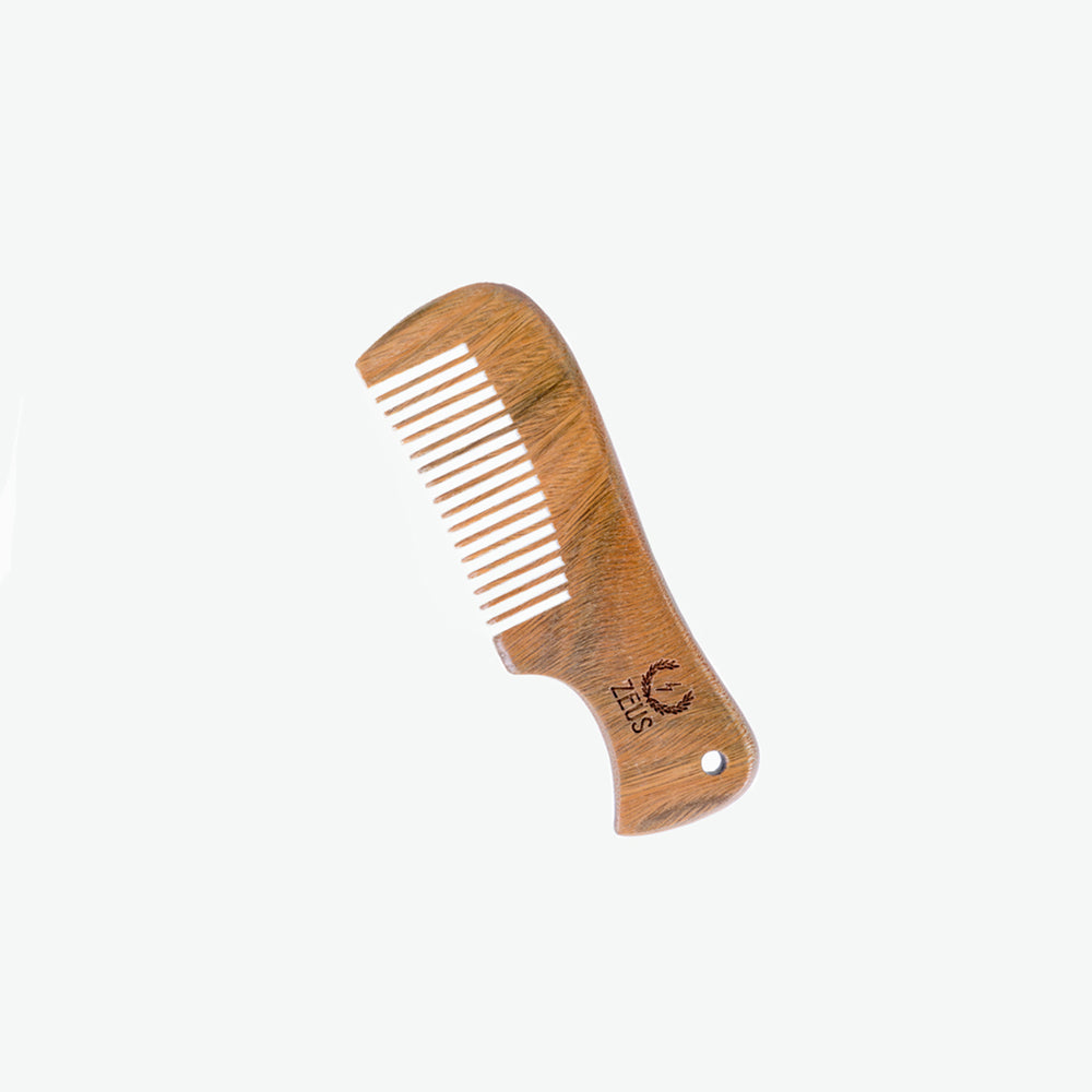 Zeus Sandalwood Mustache Comb - B31