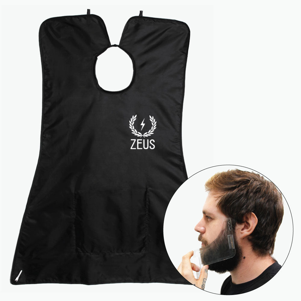 Zeus Shaping Tool and Beard Apron Hair Trimming Kit